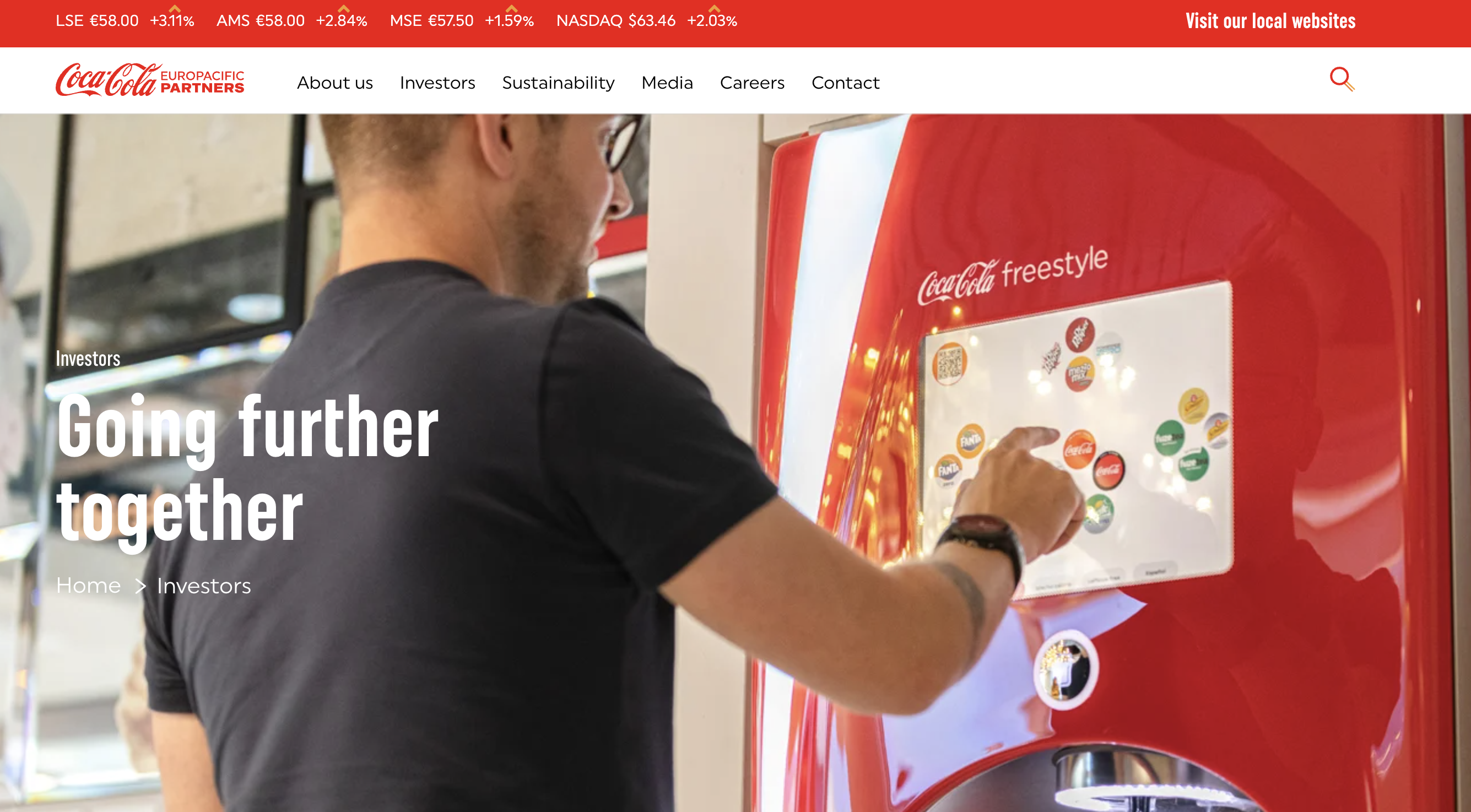 screenshot of Q4 IR Websites